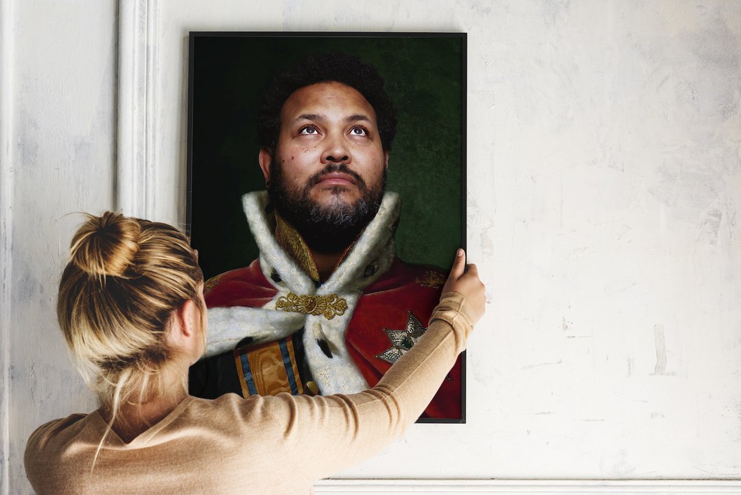 Het beste idee voor aan de muur: je eigen koninklijke portret!