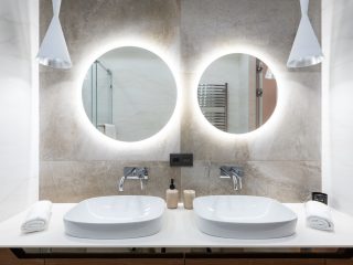 Badkamerspiegel met verlichting